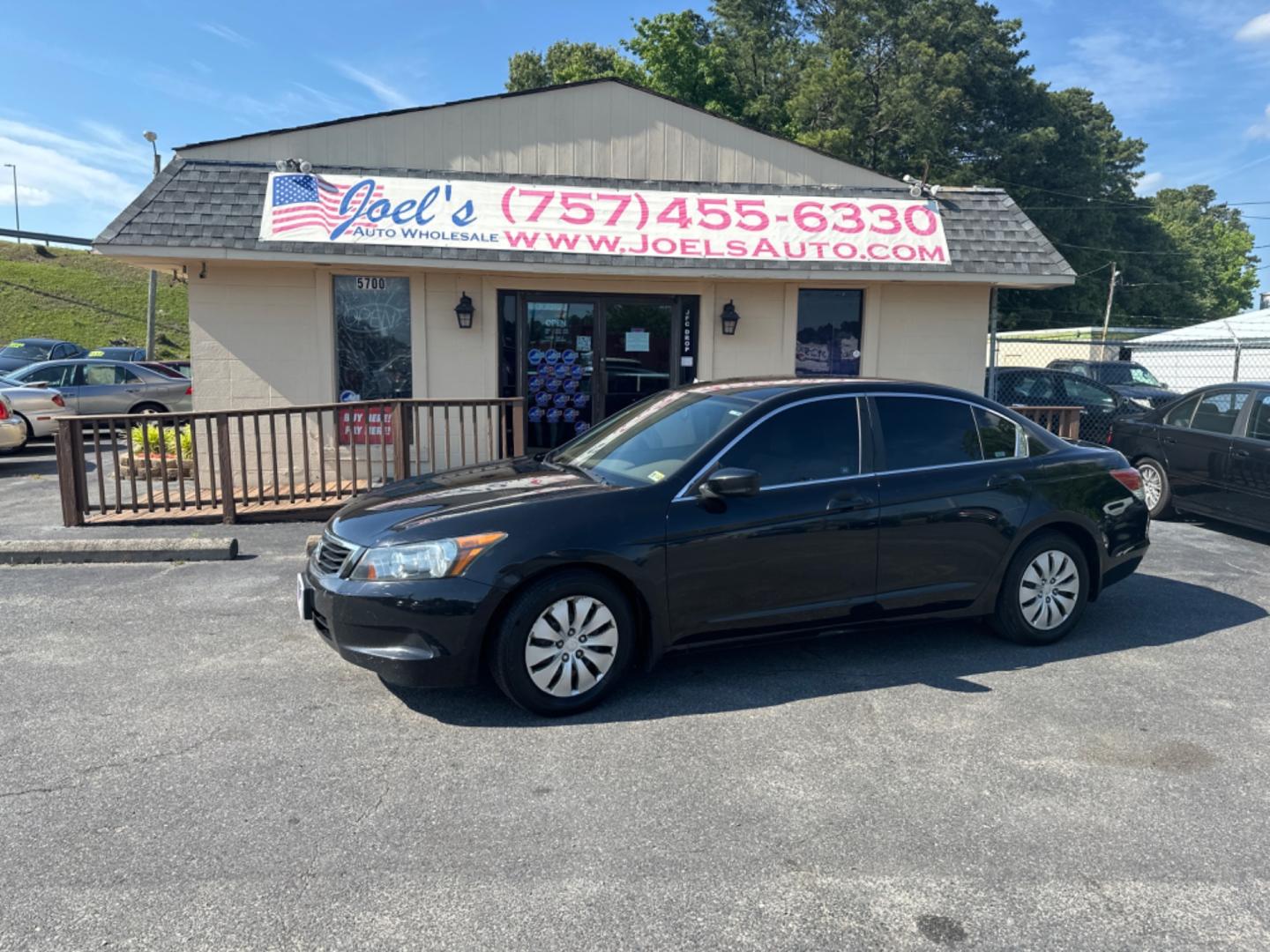 2008 Black Honda Accord (1HGCP26368A) , located at 5700 Curlew Drive, Norfolk, VA, 23502, (757) 455-6330, 36.841885, -76.209412 - Photo#0